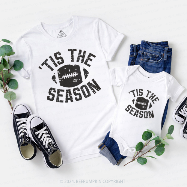 Tis The Season Football  Family Matching Tees Beepumpkin