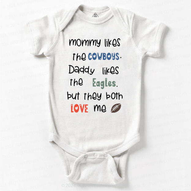 Personalized Football Rival Family Bodysuit Beepumpkin