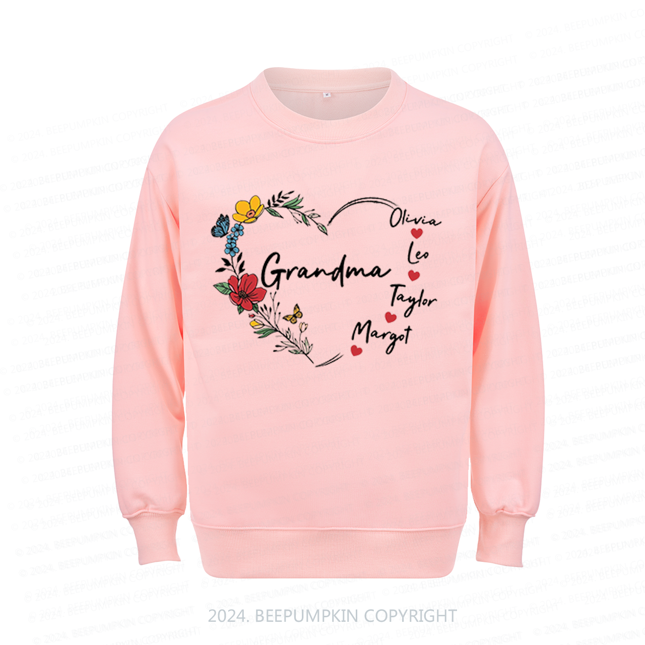 Personalized Nana With Grandkids Name Sweatshirt