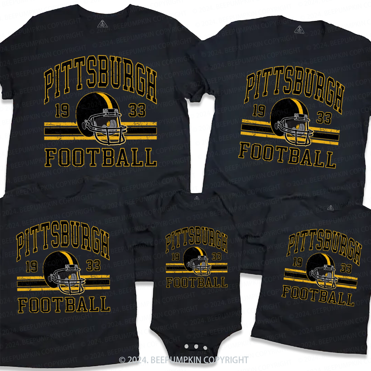 Vintage Football 23 Family Matching Tees Beepumpkin