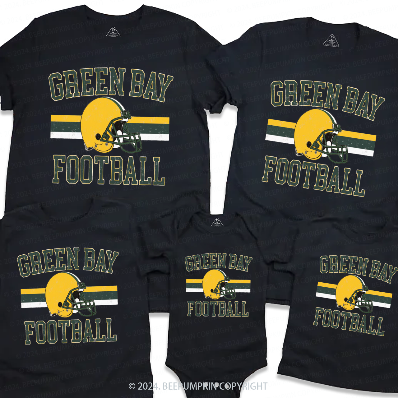 Retro Game Day Family Matching Tees Beepumpkin