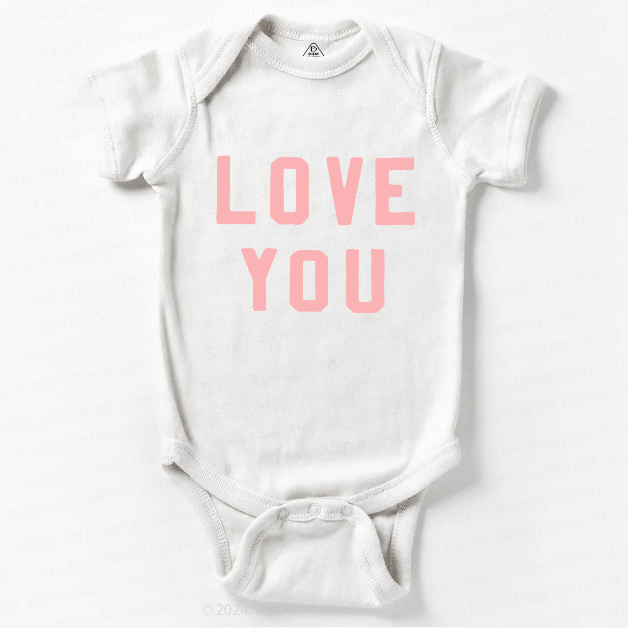 Love You Valentine Bodysuit For Baby