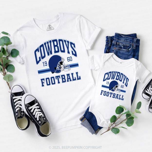 Football Lover 1960 Family Matching Tees Beepumpkin