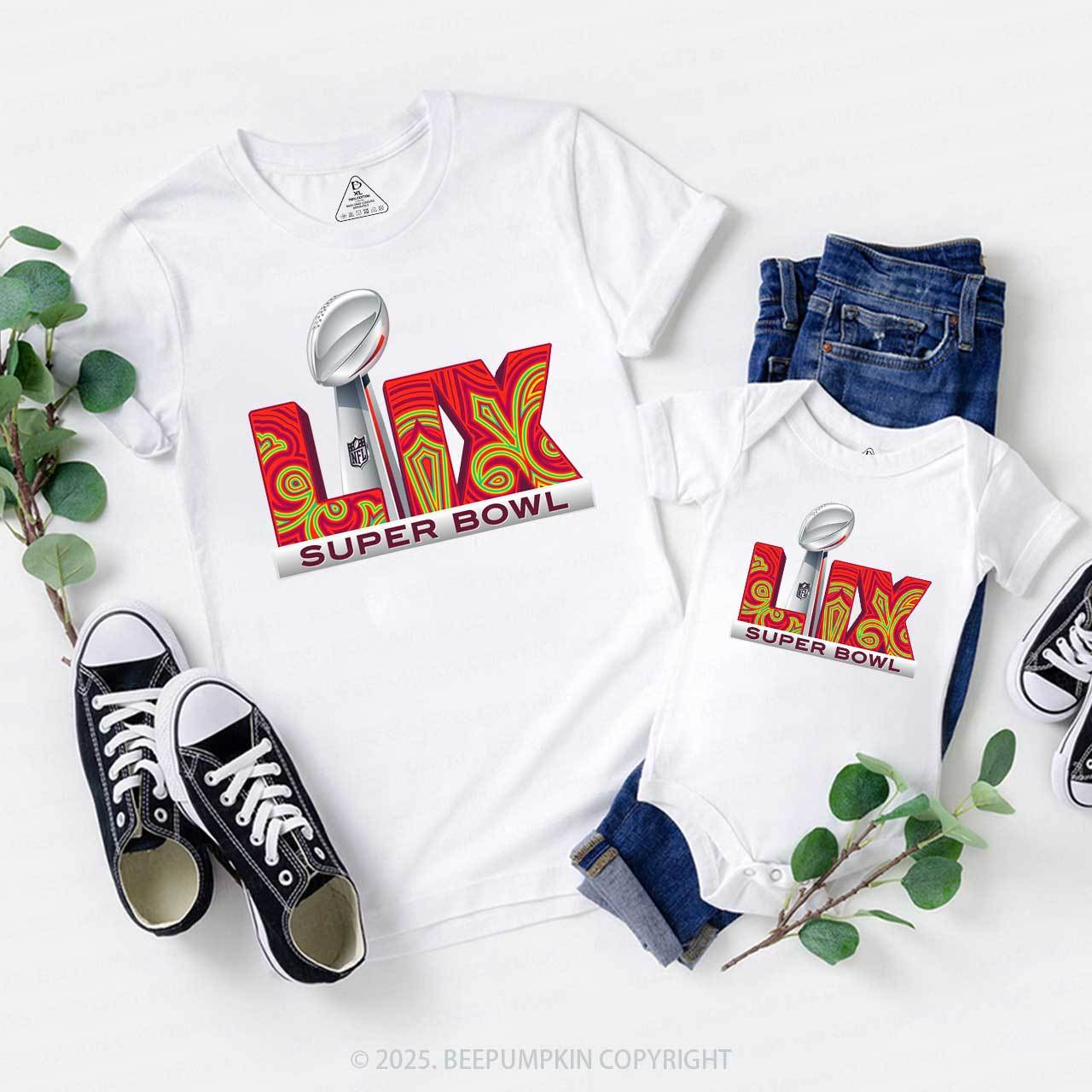 Football Fan Game Day Family Matching Tees Beepumpkin