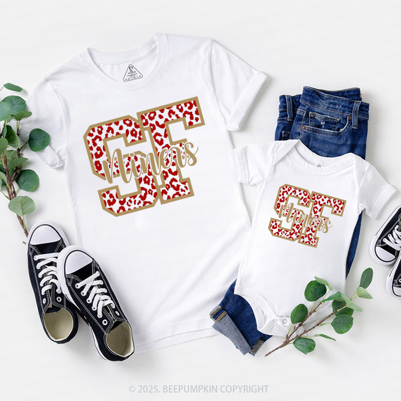 49ers Football Fan Family Matching Tees Beepumpkin