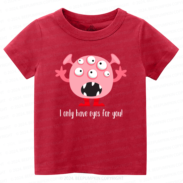 Valentine Monsters Kids Shirt