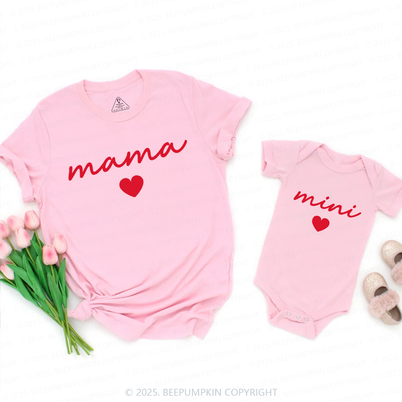 Mama Mini Valentine Family Matching Valentine's Shirts