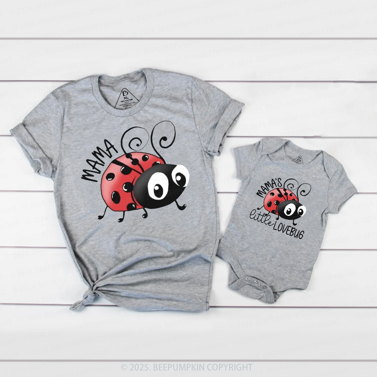 Mama's Little Lovebug Family Matching Valentine's Shirts