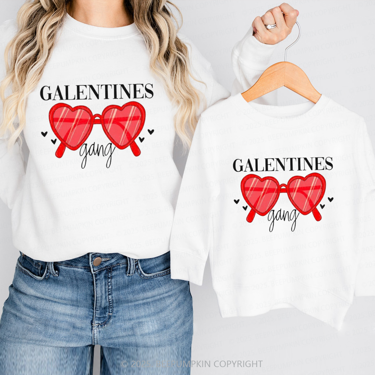 Galentines Gang Sweetheart Matching Sweatshirts