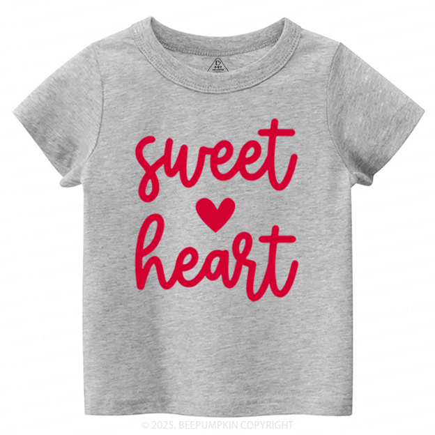 Sweatheart Valentines Day Toddler&Kids Tees Beepumpkin