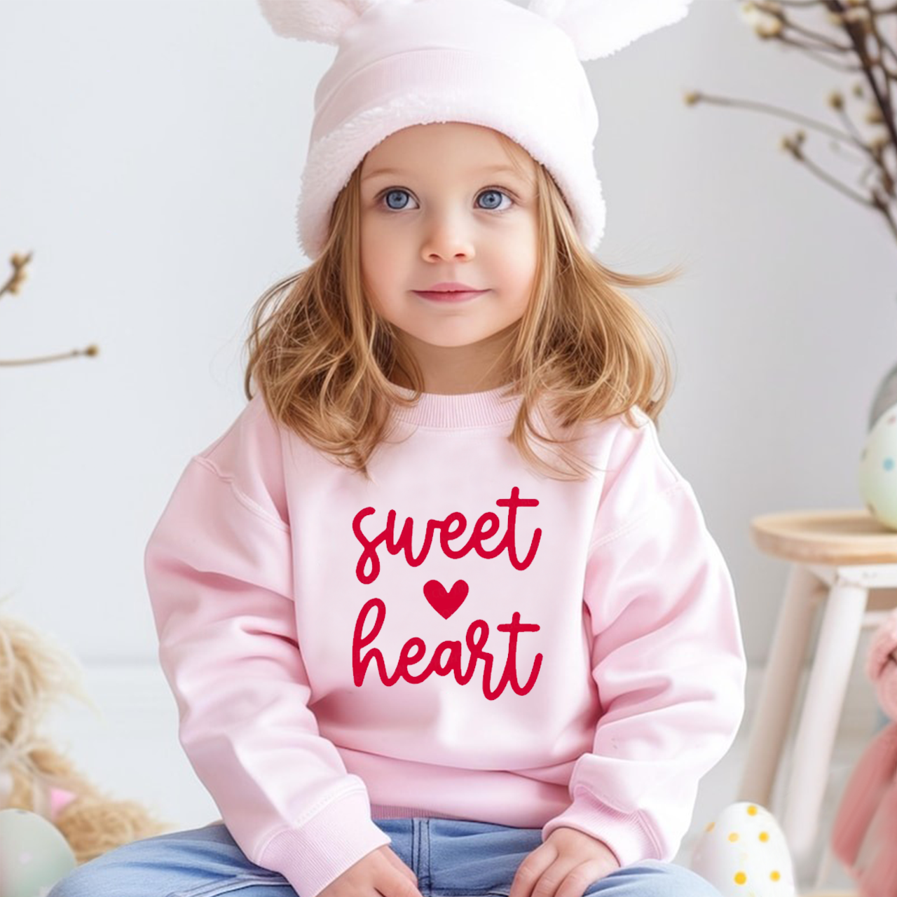 Sweatheart Valentines Day Kids Sweatshirt