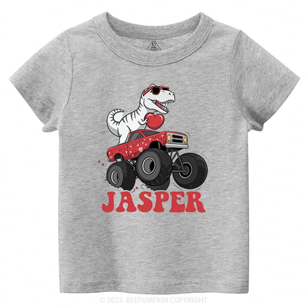 Dinosaur Valentines Toddler&Kids Tees Beepumpkin