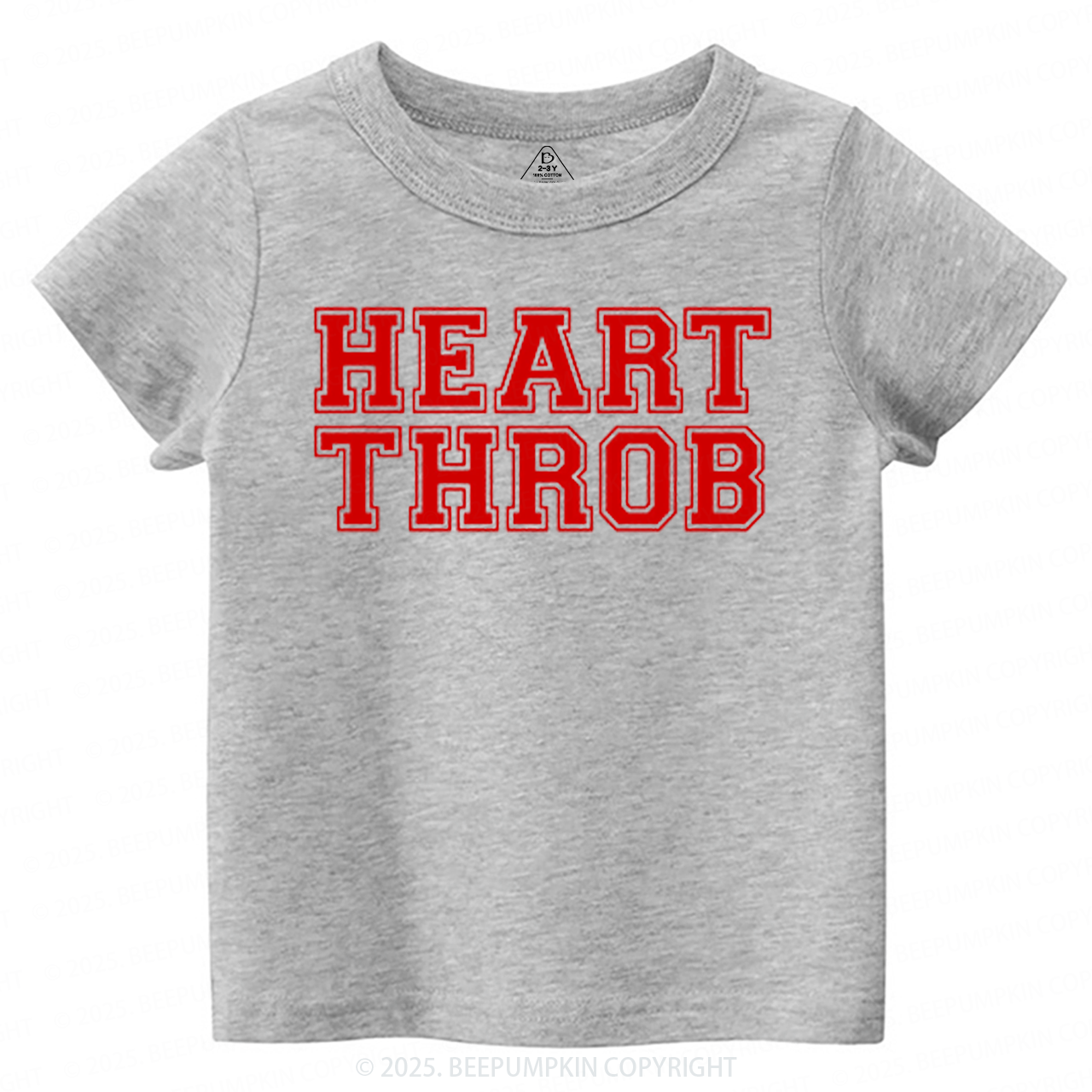 Heart Throb Valentine's Day Toddler&Kid's Tees Beepumpkin 2