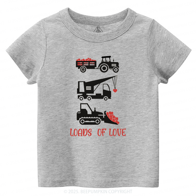 Loads of Love Valentine's Day Toddler&Kid's Tees Beepumpkin 2