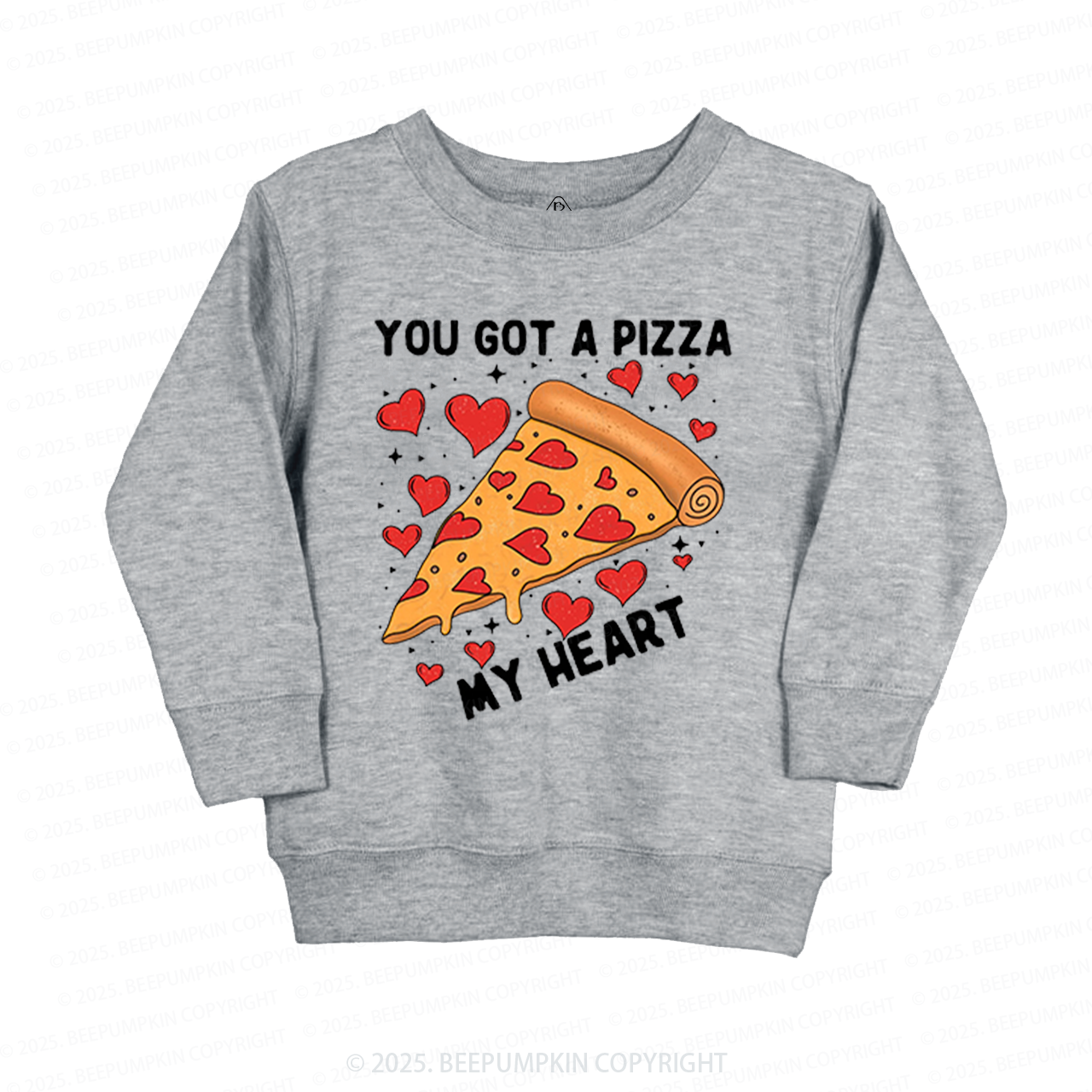 You Got A Pizza My Heart Heart Valentine's Day Kid's Sweatshirt