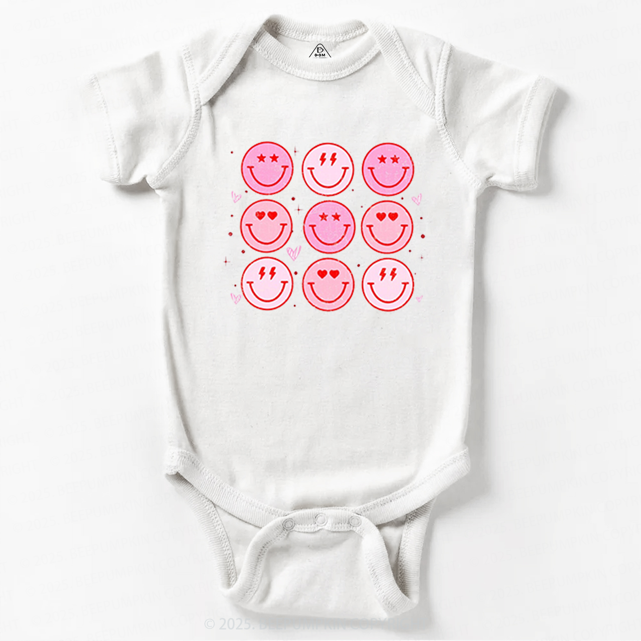 Groovy Heart Valentine's Day Bodysuit Beepumpkin