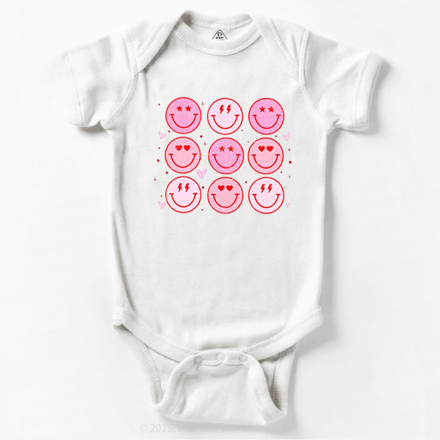 Groovy Heart Valentine's Day Bodysuit Beepumpkin