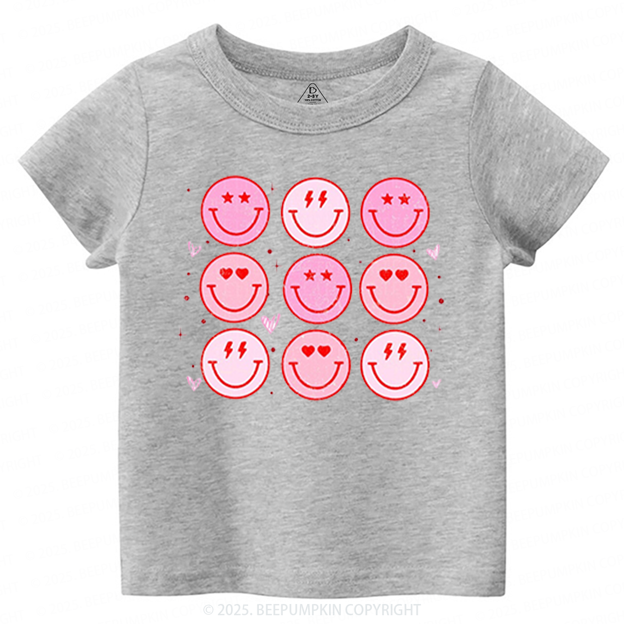 Groovy Heart Valentine's Day Toddler&Kid's Tees Beepumpkin