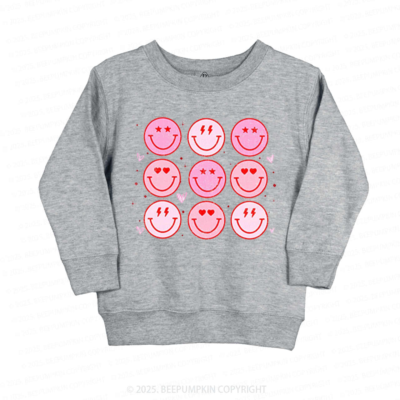 Groovy Heart Valentine's Day Kid's Sweatshirt