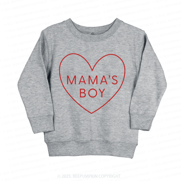 Mama's Boy Valentine's Day Kid's Sweatshirt