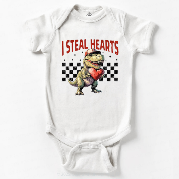 I Steal Hearts Valentine's Day Bodysuit Beepumpkin