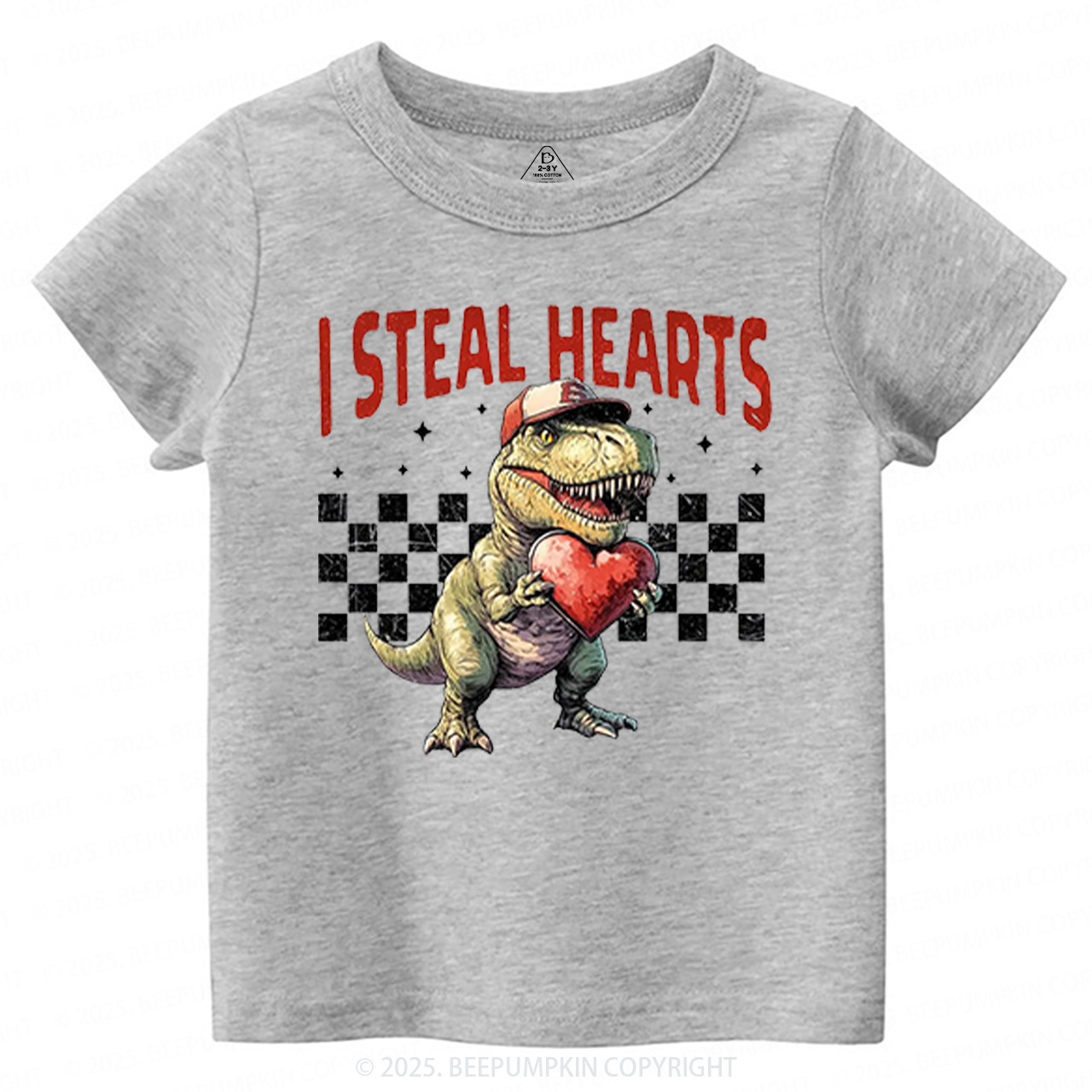 I Steal Hearts Valentine's Day Toddler&Kid's Tees Beepumpkin Sale-Beepumpkin™