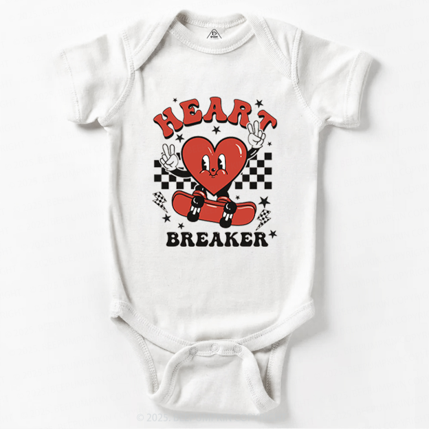 Heart Breaker Valentine's Day Bodysuit Beepumpkin 2