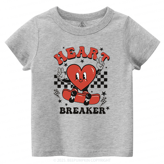 Heart Breaker Valentine's Day Toddler&Kid's Tees Beepumpkin 2