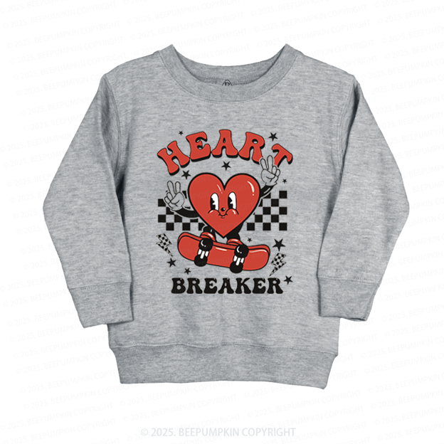 Heart Breaker Valentine's Day Kid's Sweatshirt 2