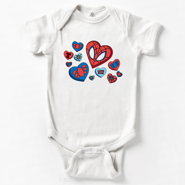 Superhero Valentine's Day Bodysuit Beepumpkin
