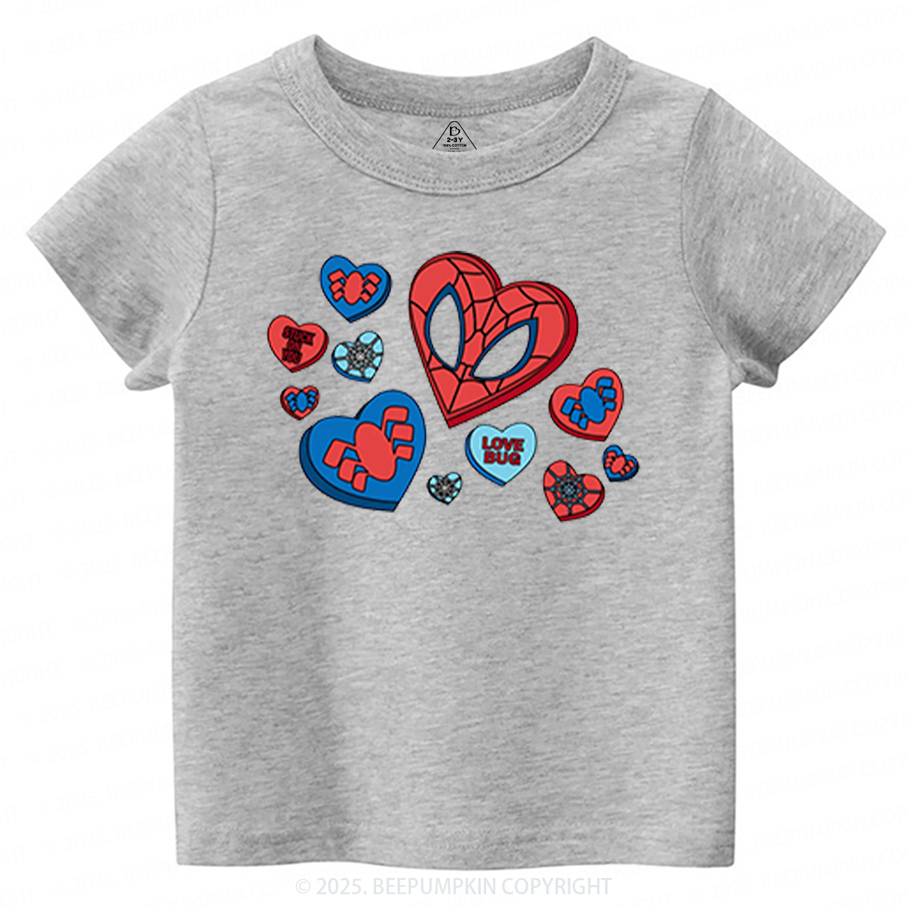 Superhero Valentine's Day Toddler&Kid's Tees Beepumpkin