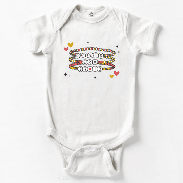 Cute Friendship Bracelets Football Bodysuit Beepumpkin 