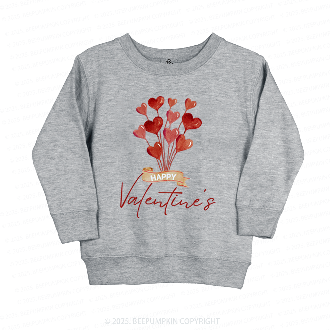Red Hearts Valentine's Day Kid's Sweatshirt