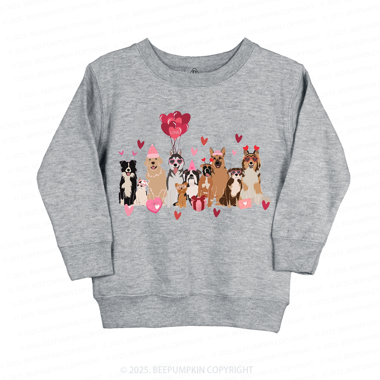 Dog Valentine's Day Kid's Sweatshirt