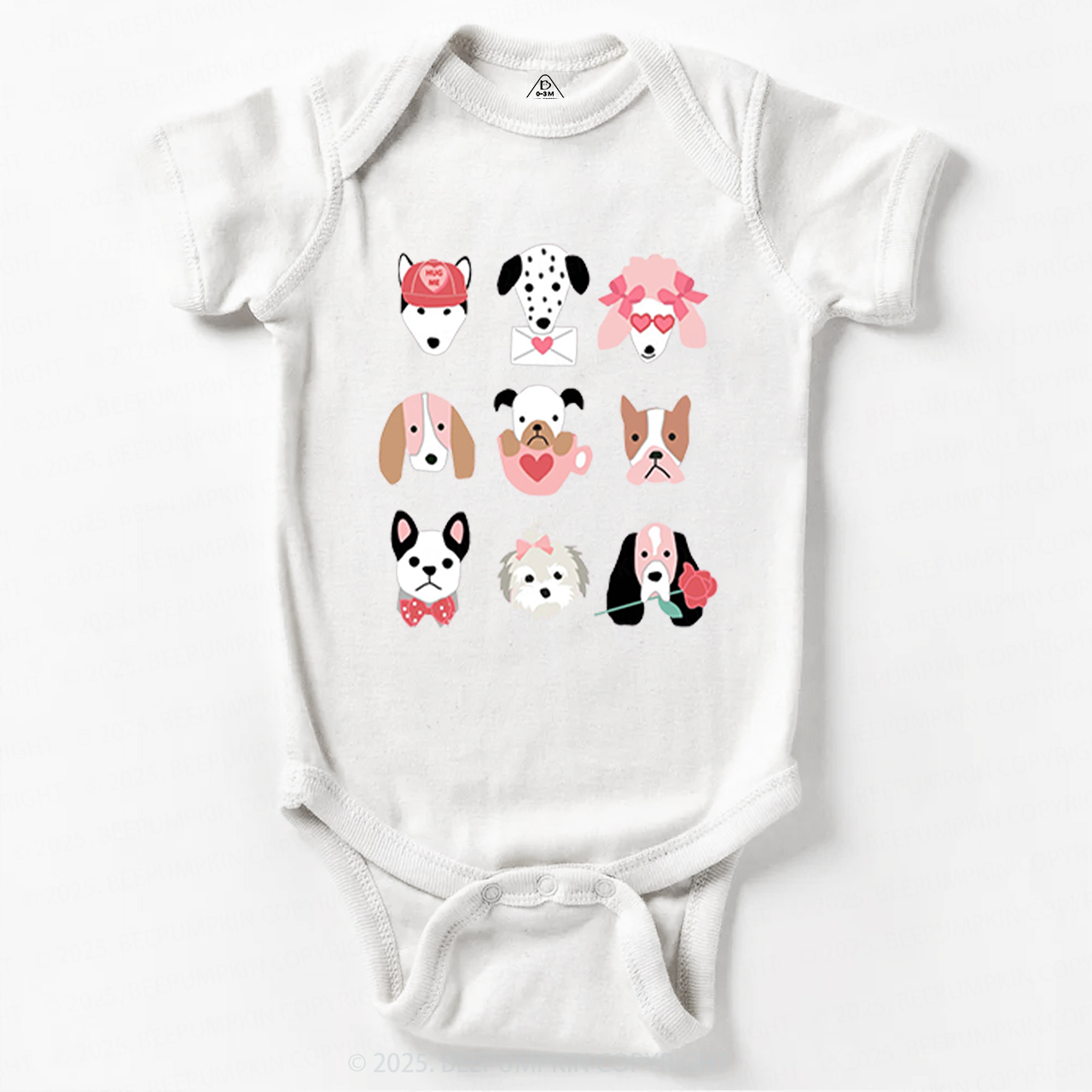 Dog Family Valentine's Day Bodysuit Beepumpkin