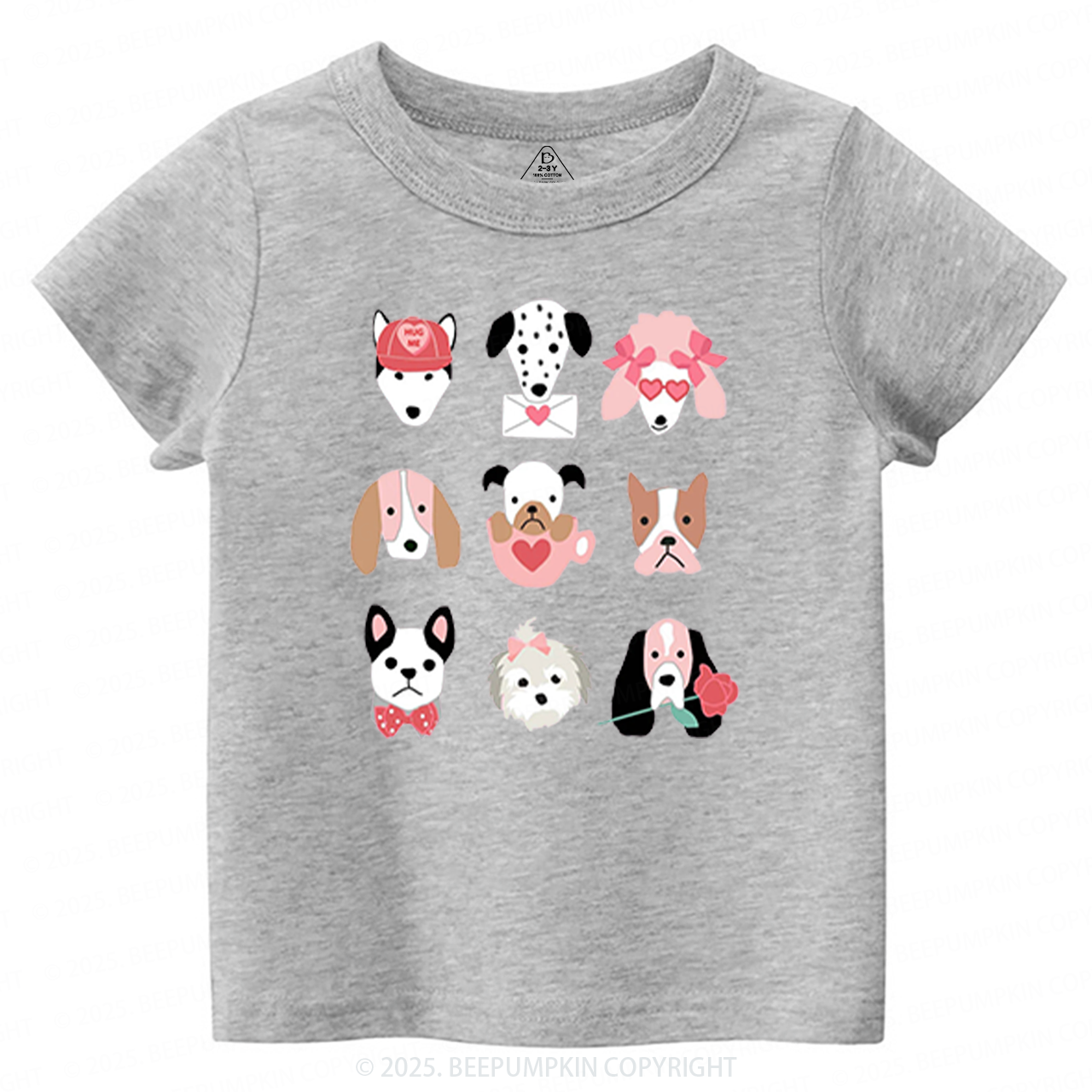 Dog Family Valentine's Day Toddler&Kid's Tees Beepumpkin
