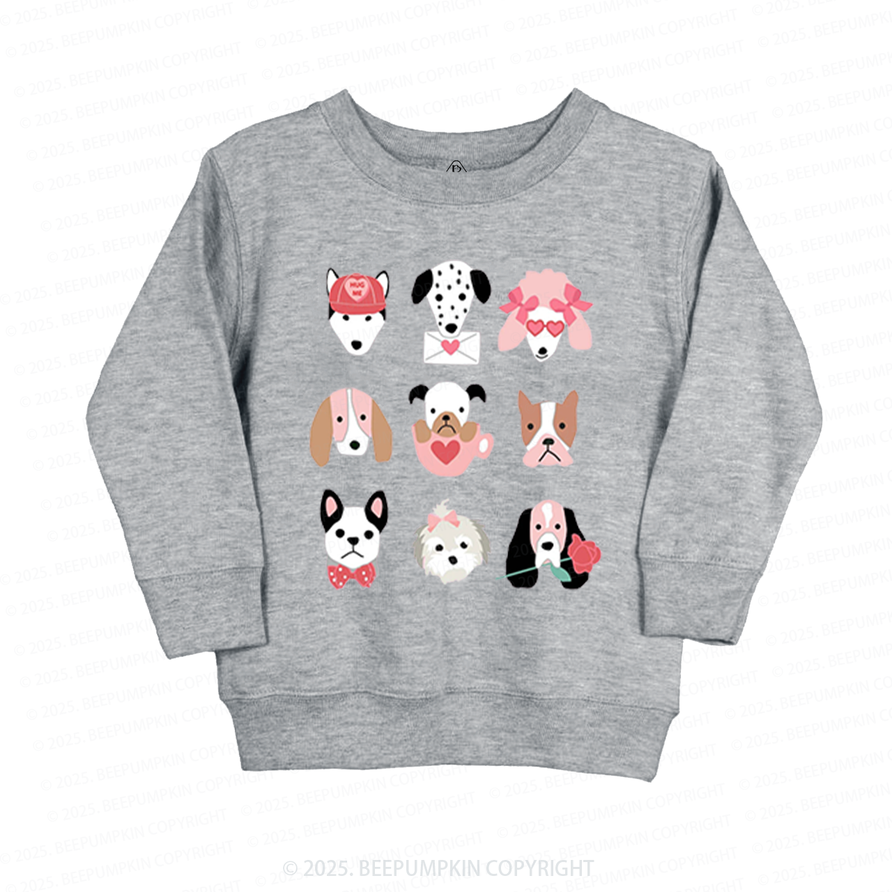 Dog Family Valentine's Day Kid's Sweatshirt