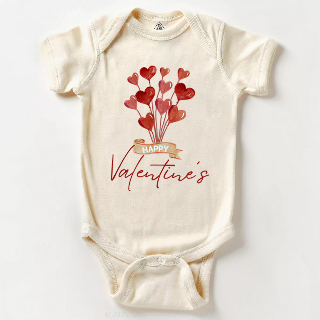 Red Hearts Valentine's Day Bodysuit Beepumpkin