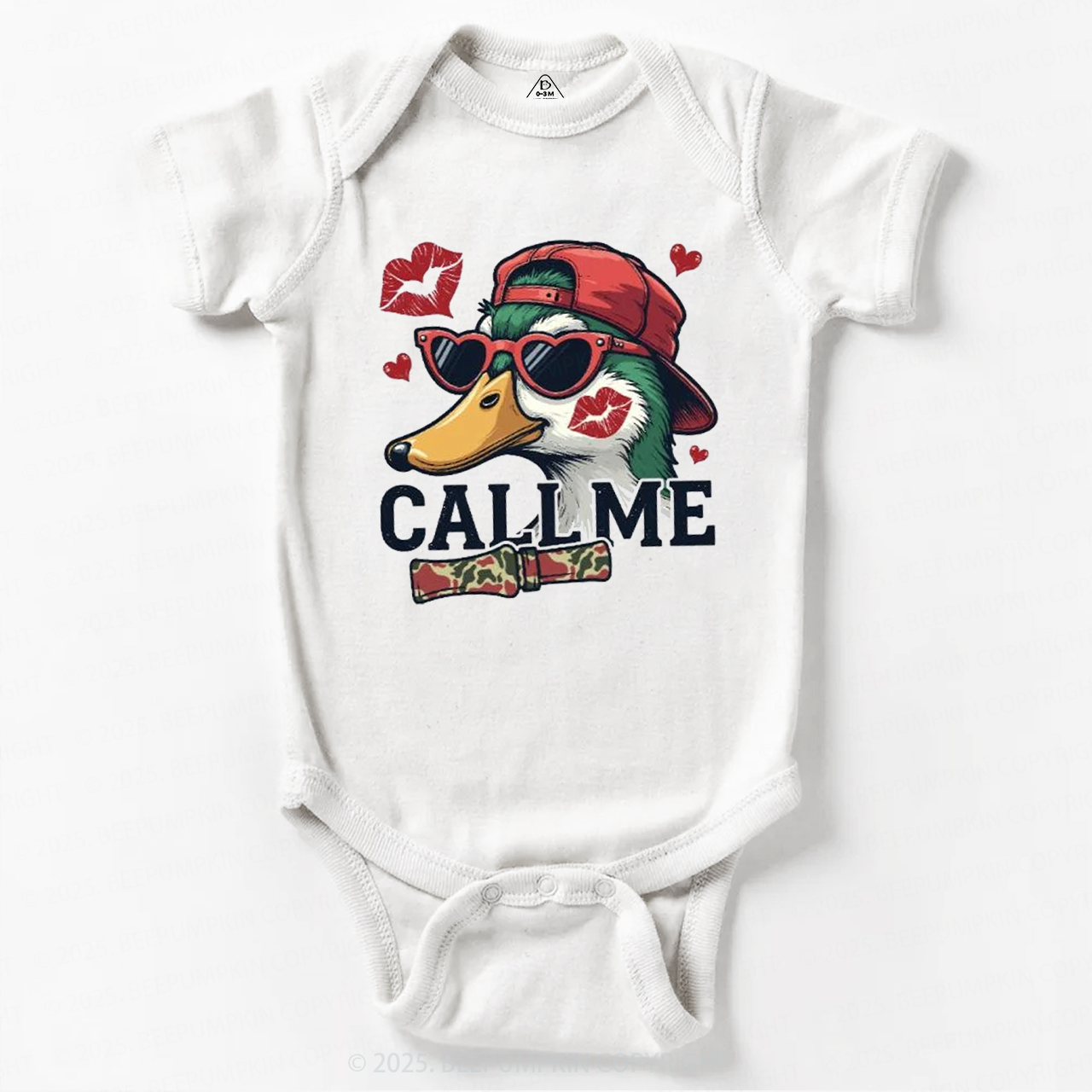 Duck Hunting Valentine's Day Bodysuit Beepumpkin