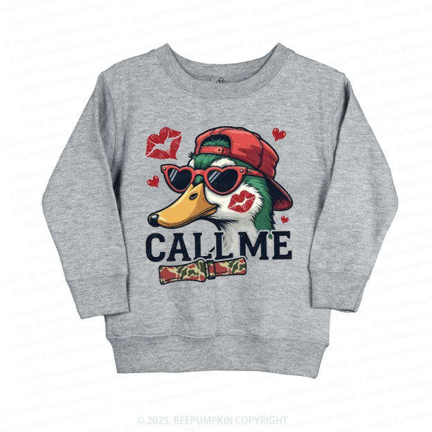 Duck Hunting Valentine's Day Kid's Sweatshirt