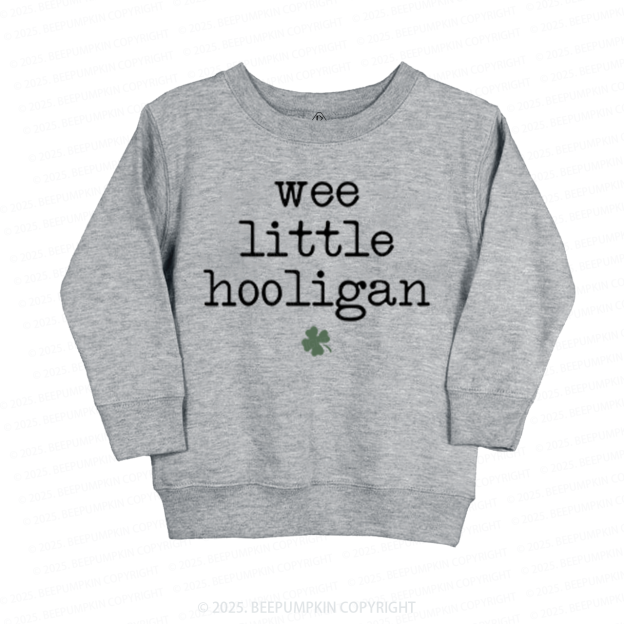 Wee Little Hooligan St. Patrick's Day Kid's Sweatshirt