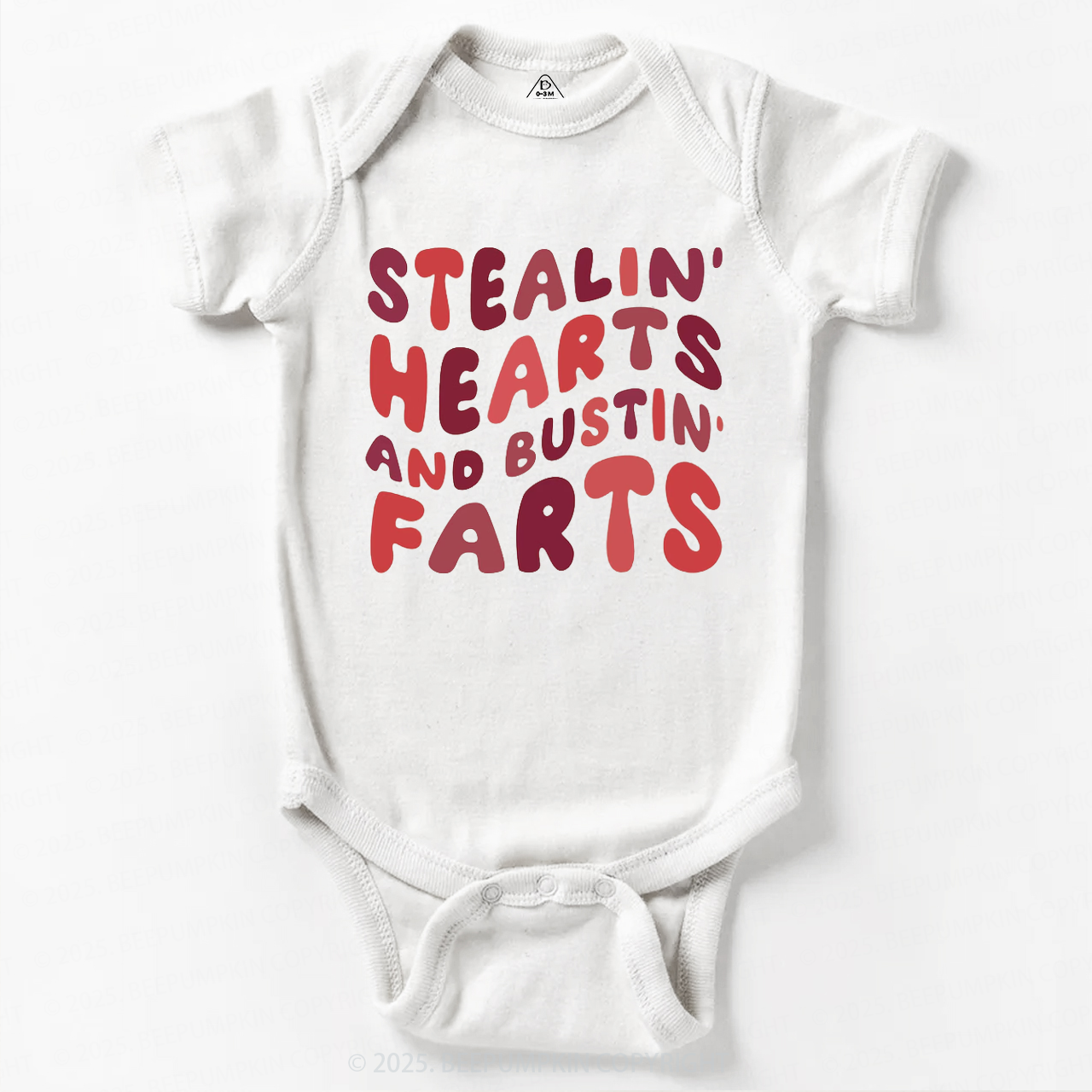 Stealin Hearts And Bustin Farts Valentine's Day Bodysuit Beepumpkin