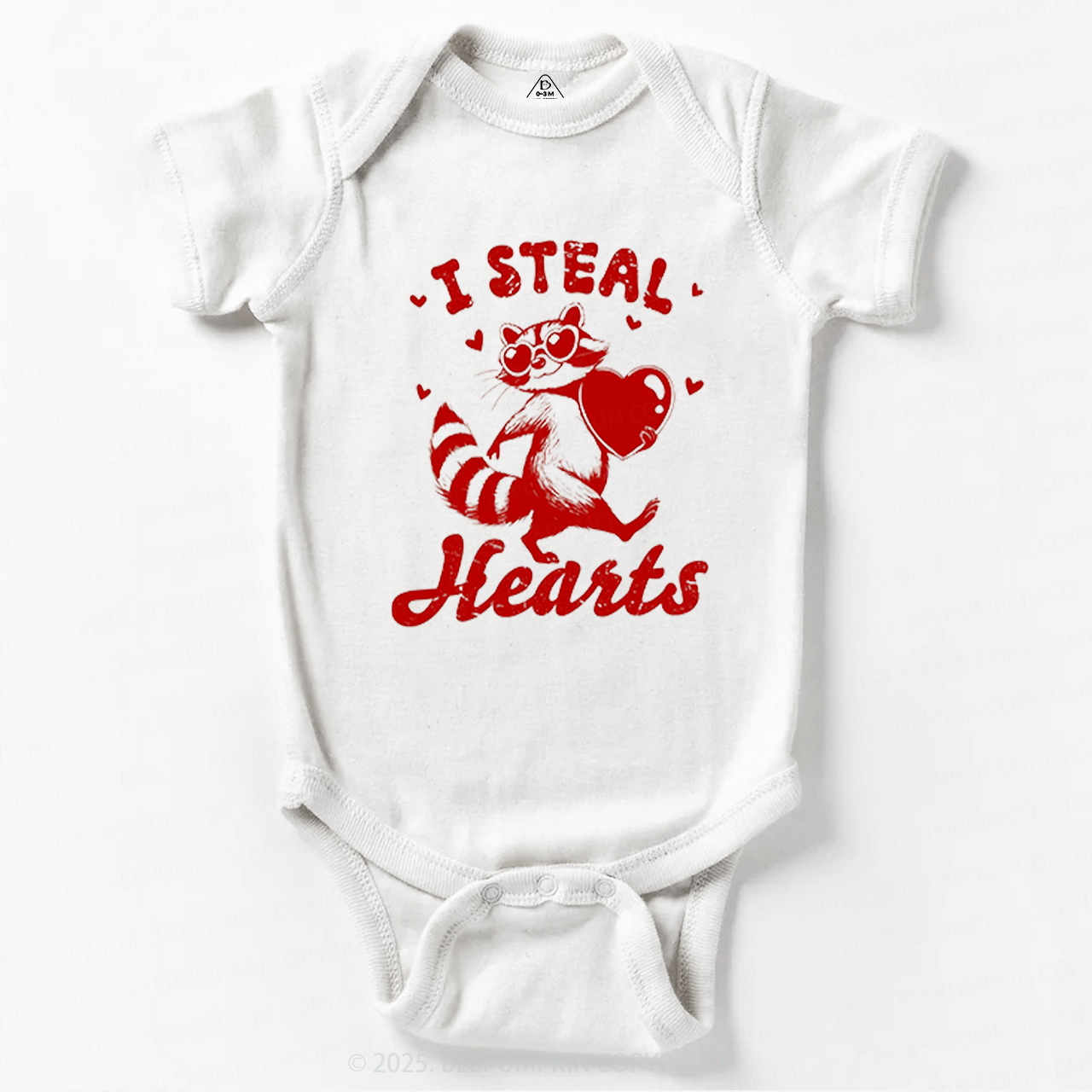 I Steal Hearts Valentine's Day Bodysuit Beepumpkin