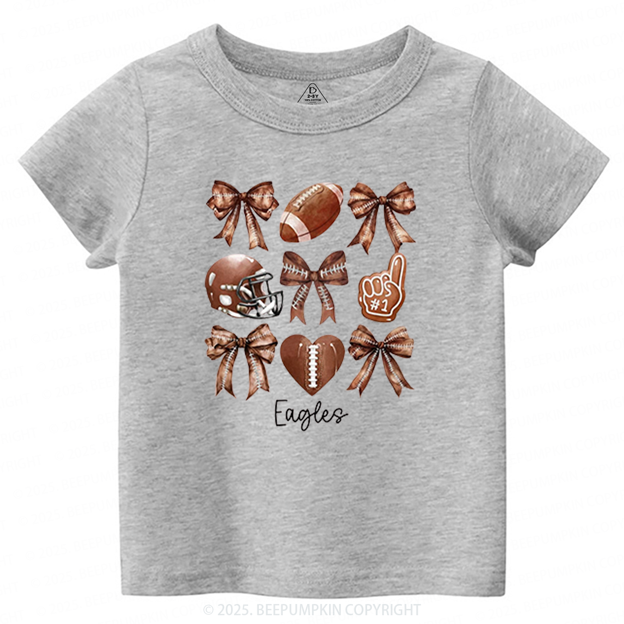 Personalized Kids Name Football Toddler&Kid's Tees Beepumpkin