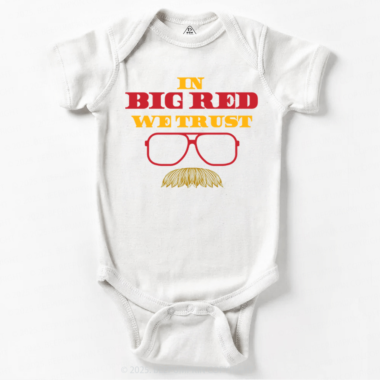 In Big Red We Trust Bodysuit Beepumpkin