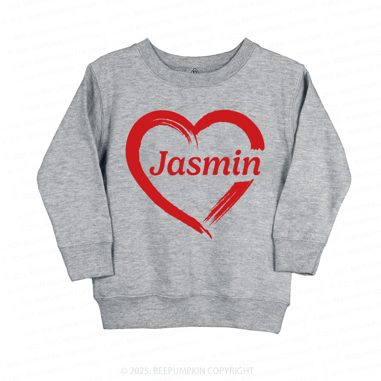 Personalized Name Valentine's Day Kid's Sweatshirt