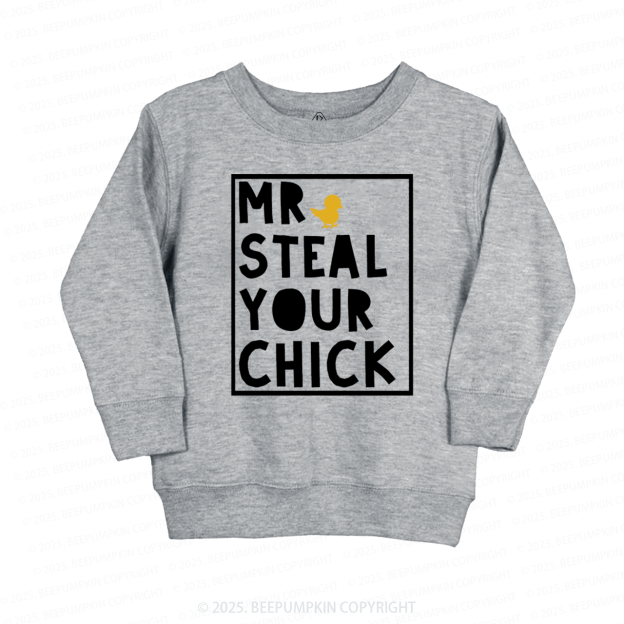 Mr Steal Your Chick Easter Kid's Sweatshirt