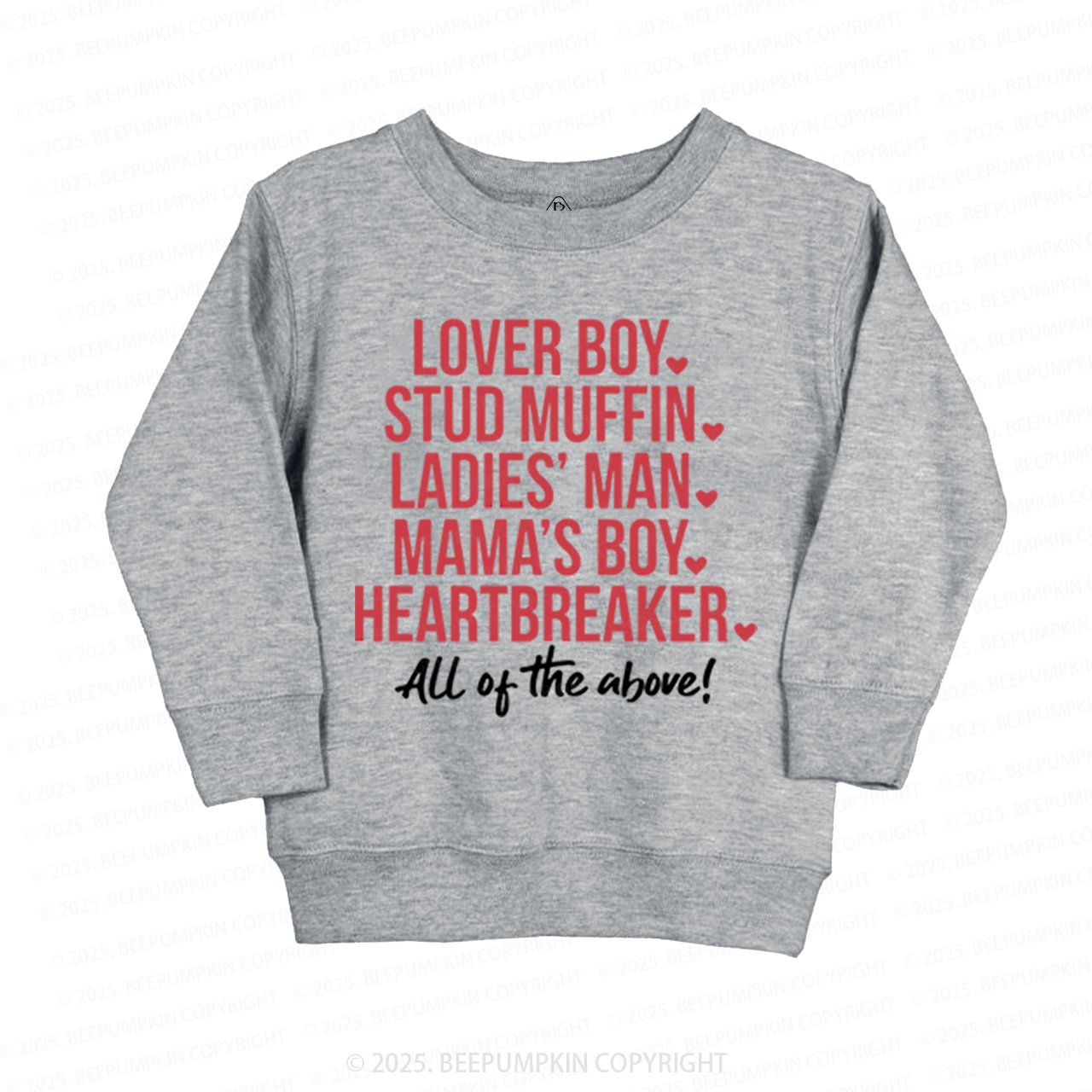 Boys Valentine's Day Kid's Sweatshirt