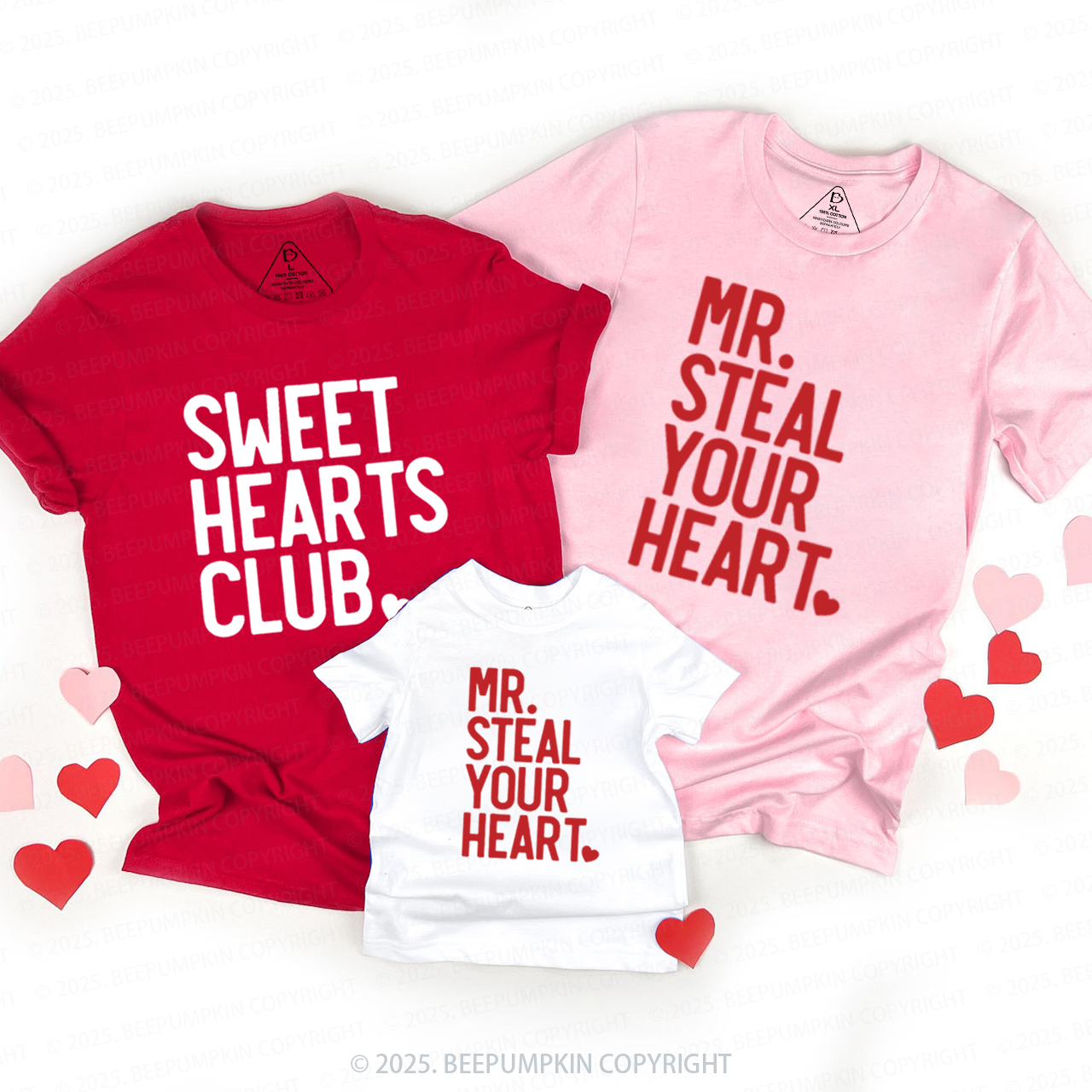 Sweet Hearts Club Valentine's Day Family Shirt