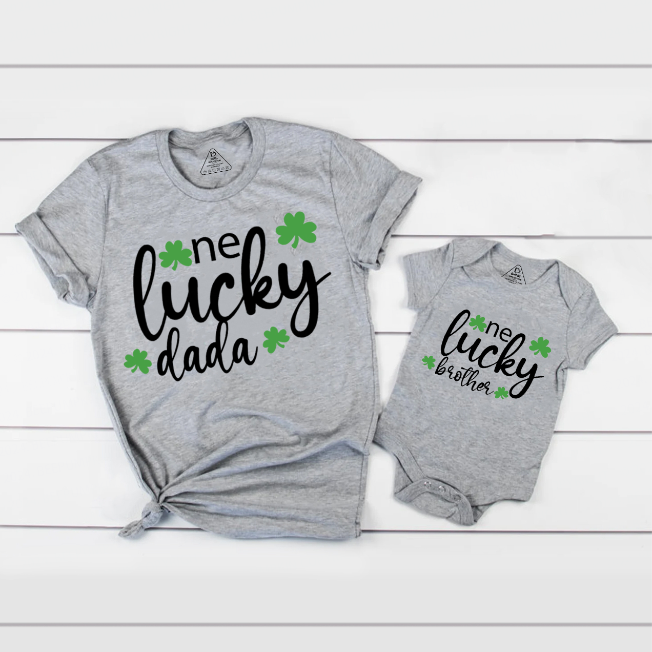 One Lucky St.Patricks Day Family Matching T-Shirts Beepumpkin